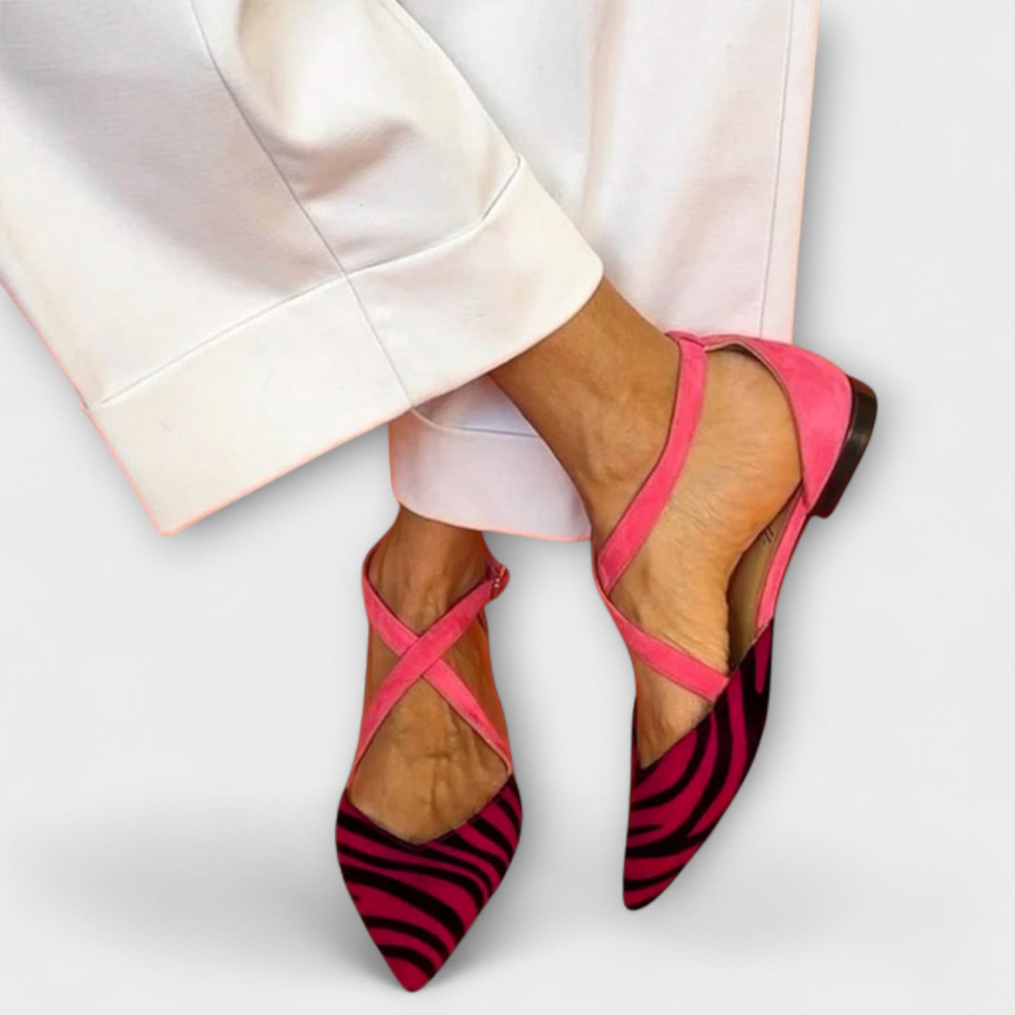 Dames Ballerinas Elastisch Bandje Comfortabele Pasvorm