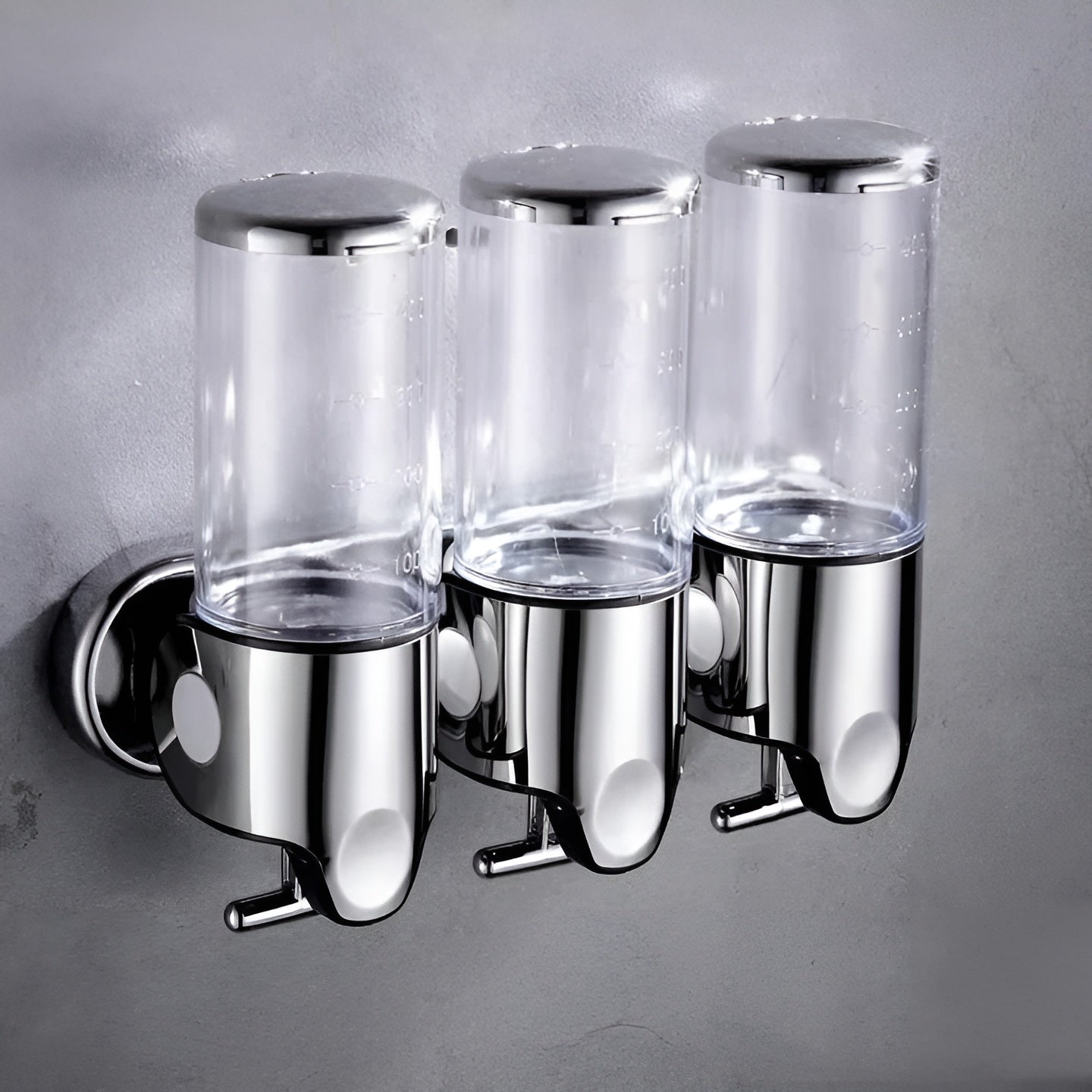 Wandzeepdispenser 500ml Wandmontage RVS Chroom Badkamer Keuken Enkel Dubbel Drievoudig Vloeibare Zeep