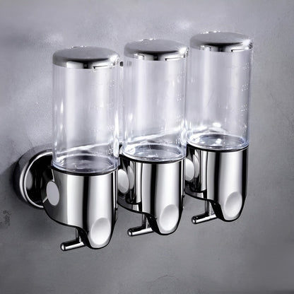 Wandzeepdispenser 500ml Wandmontage RVS Chroom Badkamer Keuken Enkel Dubbel Drievoudig Vloeibare Zeep