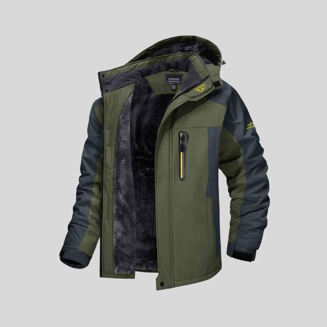 Warme Heren Winterjas Waterdicht Met Fleece Voering