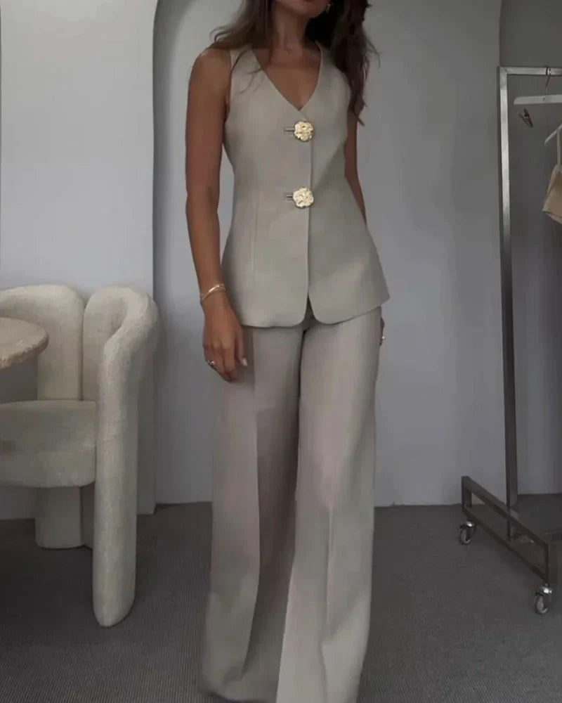 Dames Gilet Zonder Manches Elegant Design