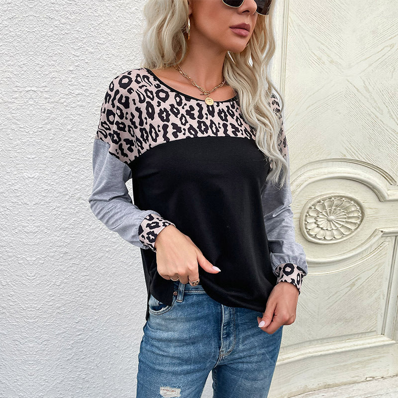 Dames Top Tijgerprint Lange Mouwen Casual Kleding