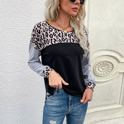 Dames Top Tijgerprint Lange Mouwen Casual Kleding