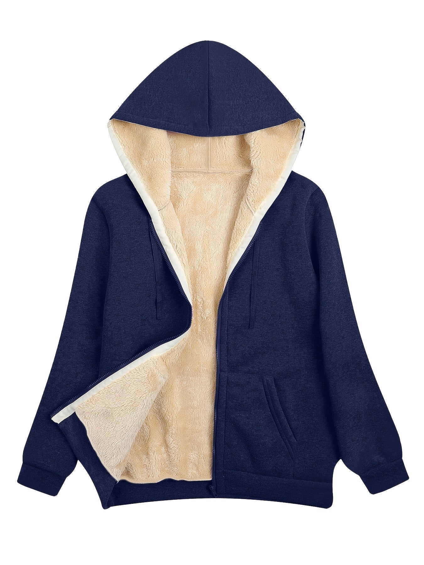 Dames Zip-Up Jas Comfortabel Warm en Waterdicht