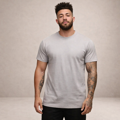 Heren T-shirt Slim Fit Ronde Hals Kort Mouwen