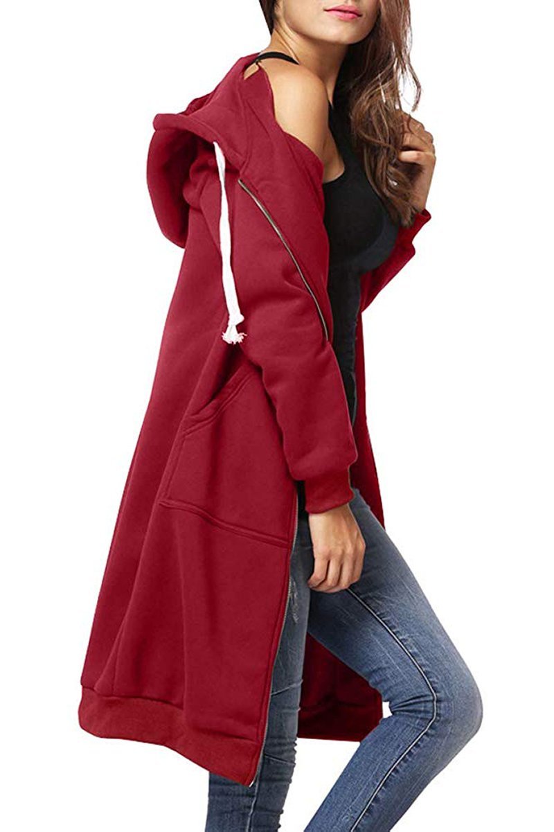 Softshell Felpa met Capuchon Lange Rits