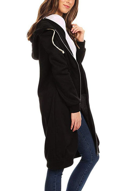 Softshell Felpa met Capuchon Lange Rits