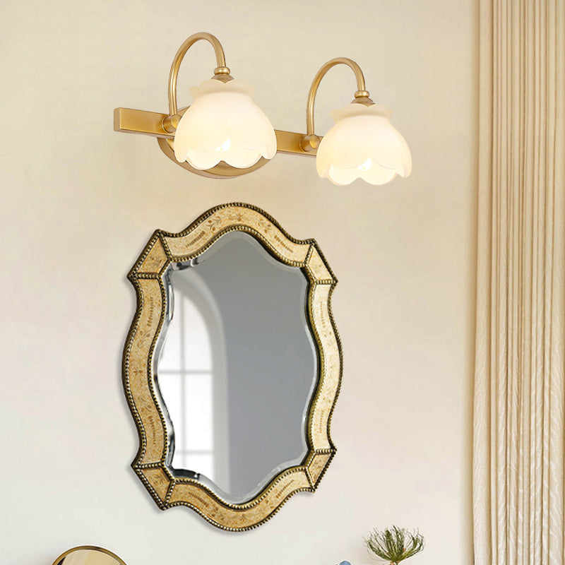 Traditionele Wandlamp Badkamerspiegel Verlichting LED Messing 2/3/4 Lichtpunten