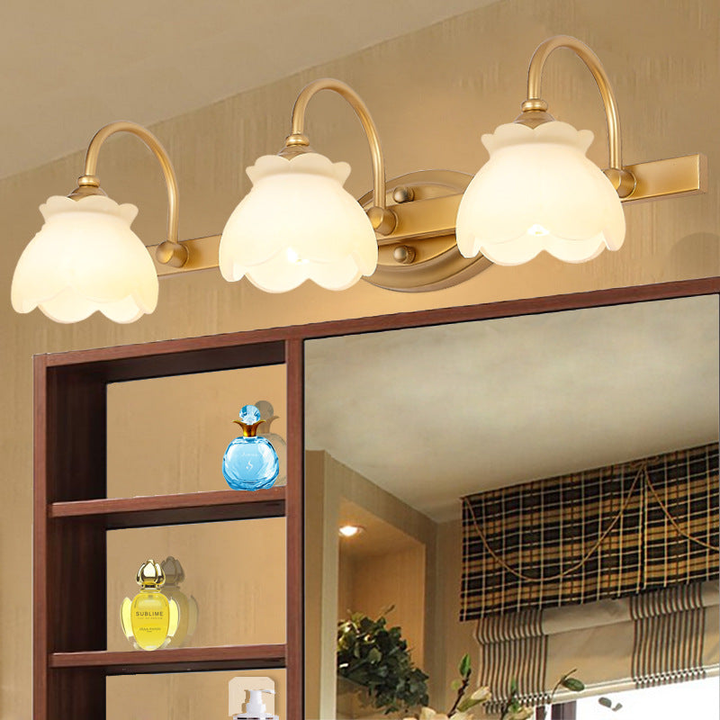 Traditionele Wandlamp Badkamerspiegel Verlichting LED Messing 2/3/4 Lichtpunten