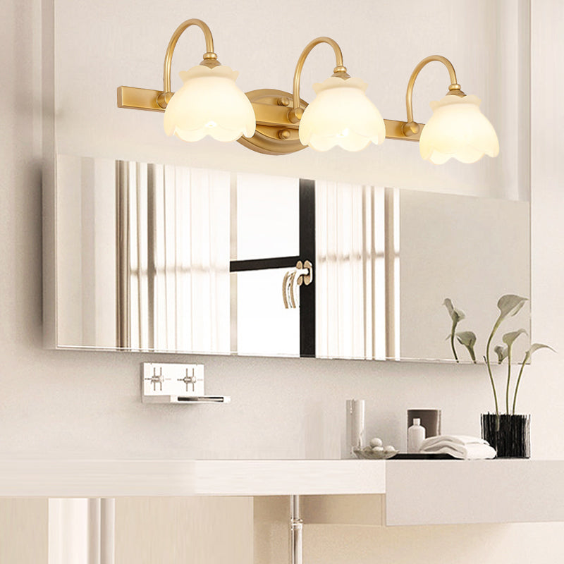 Traditionele Wandlamp Badkamerspiegel Verlichting LED Messing 2/3/4 Lichtpunten