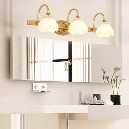 Traditionele Wandlamp Badkamerspiegel Verlichting LED Messing 2/3/4 Lichtpunten