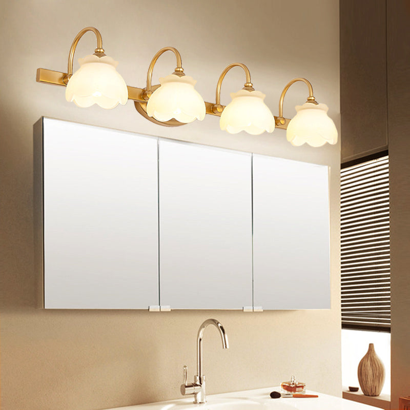 Traditionele Wandlamp Badkamerspiegel Verlichting LED Messing 2/3/4 Lichtpunten