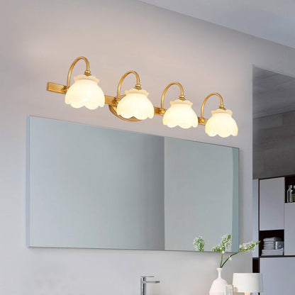 Traditionele Wandlamp Badkamerspiegel Verlichting LED Messing 2/3/4 Lichtpunten