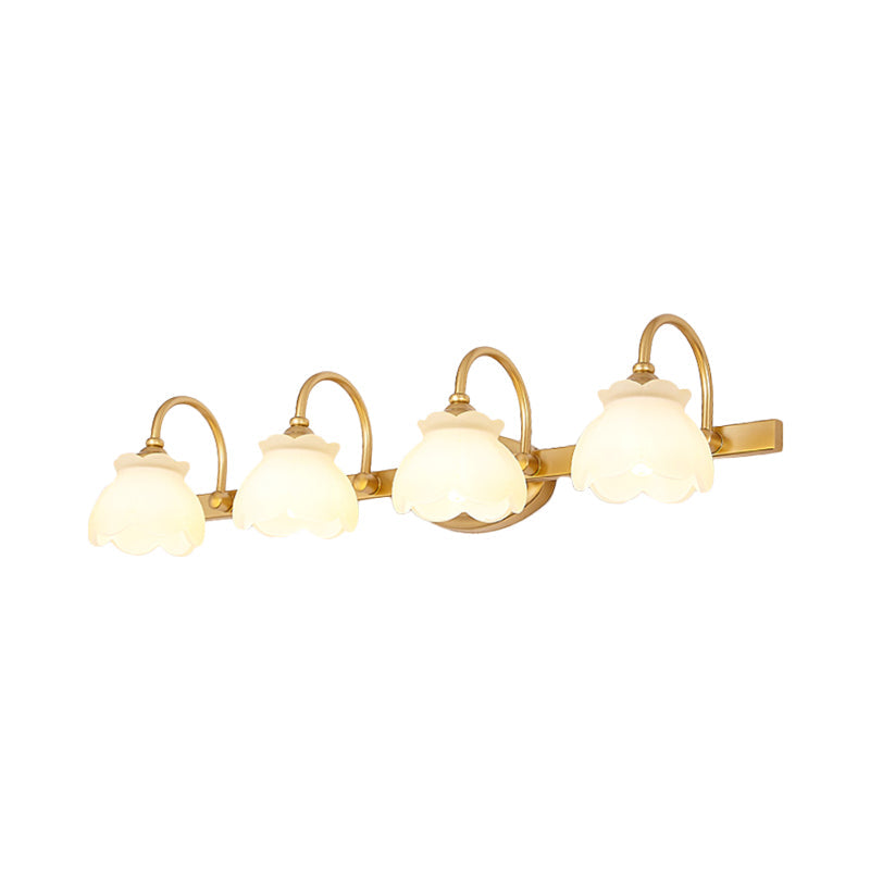 Traditionele Wandlamp Badkamerspiegel Verlichting LED Messing 2/3/4 Lichtpunten