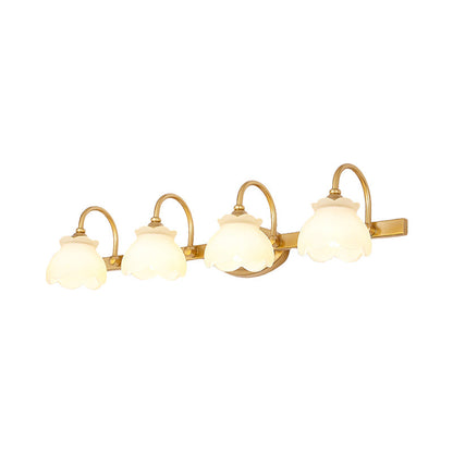 Traditionele Wandlamp Badkamerspiegel Verlichting LED Messing 2/3/4 Lichtpunten
