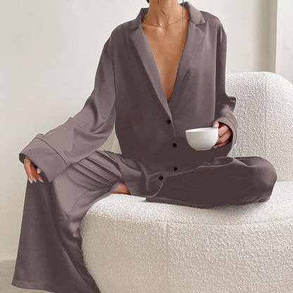 Dames Pyjama Set Satijn Zacht Luxe Slaapkleding