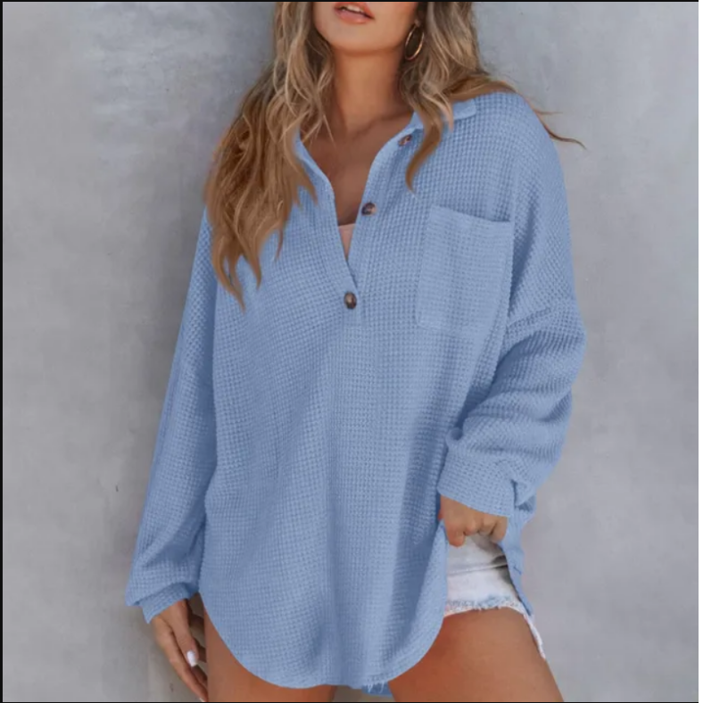 Dames Blouse Zacht Katoen Oversized Comfortabele Stijl