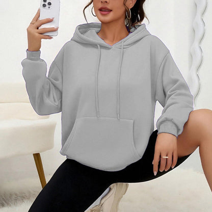 Dames Oversized Hoodie met Kangoeroezak Zacht Comfortabel