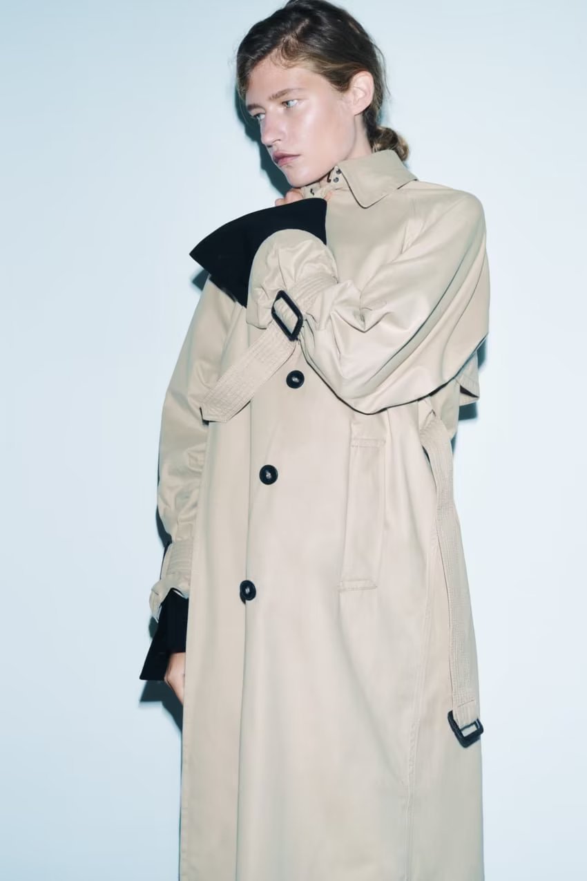 Dames Trenchcoat Lange Voorjaarsjas met Ceintuur Trendy Look