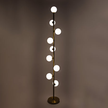 Scandinavische Minimalistische Staande Lamp Met Glazen Bollen En Warm Licht