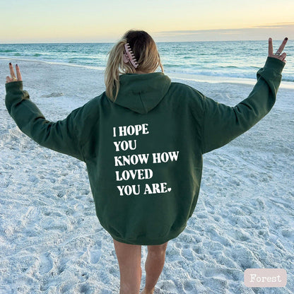 Dames Hoodie Zwart met Self Love Print Trendy Design
