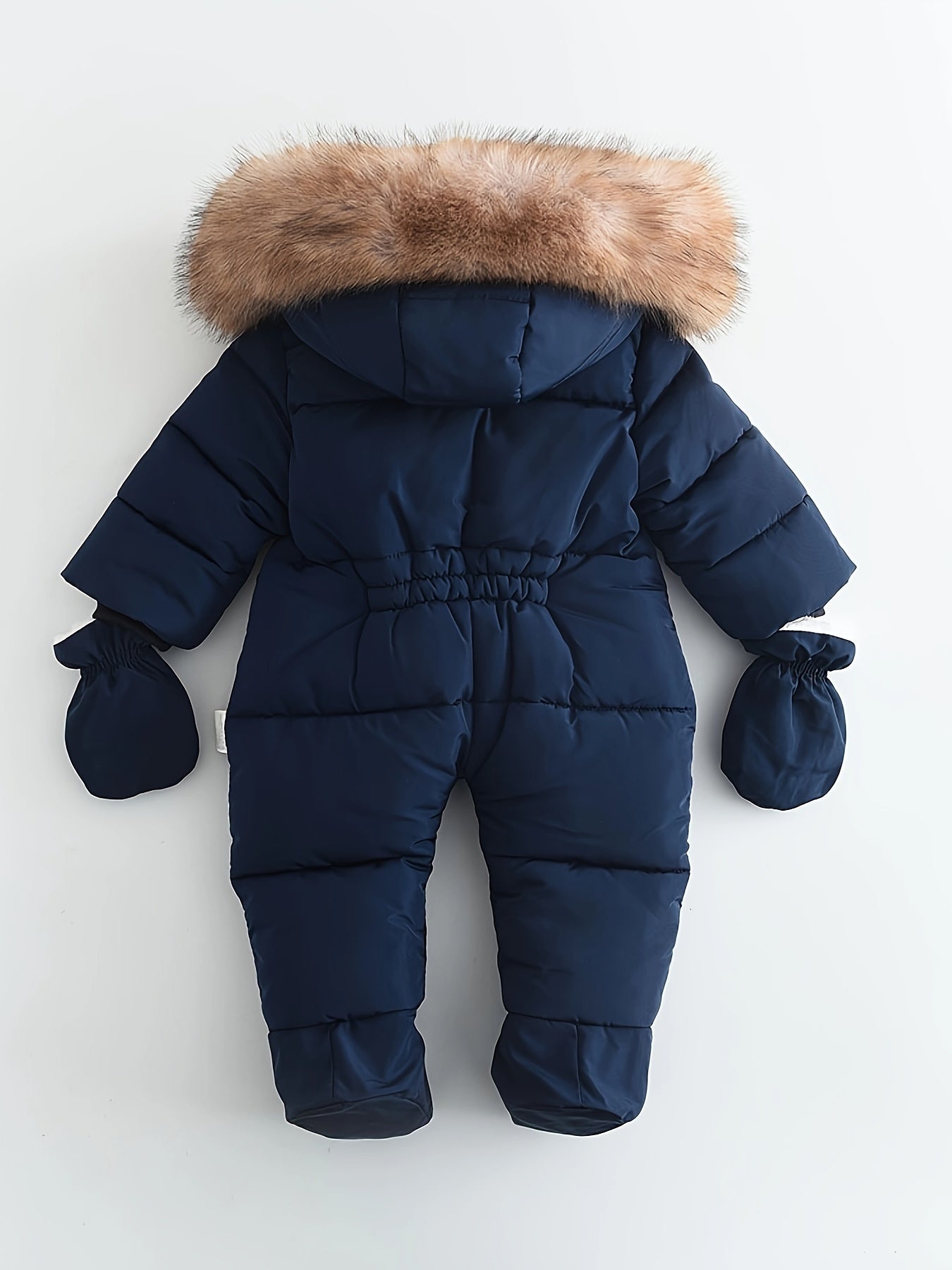 Baby Winterpakje met Capuchon en Kunstbont voor 0-12 Maanden