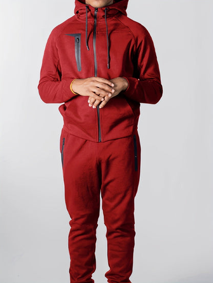 Lange Mouw Hoodie Stretch voor Heren en Dames