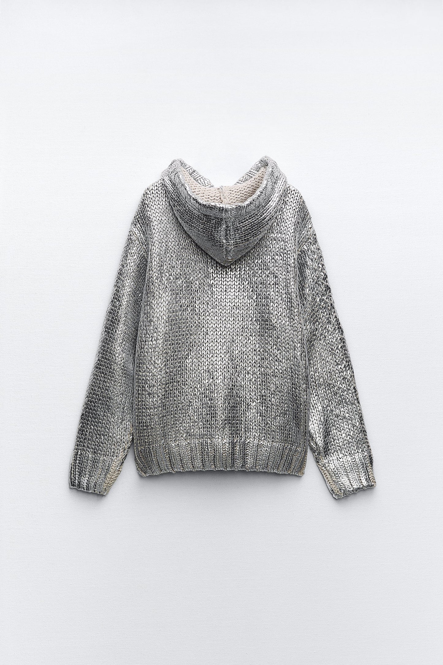 Glanzende Hoodie Metallic Look Zacht en Comfortabel