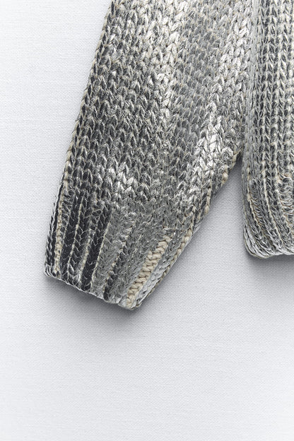 Glanzende Hoodie Metallic Look Zacht en Comfortabel