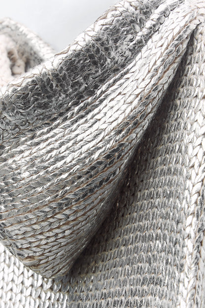 Glanzende Hoodie Metallic Look Zacht en Comfortabel