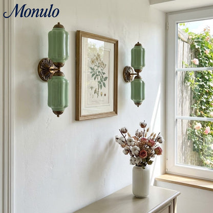Eloise Vintage Scalloped Milk Glass Wall Sconce - Modern Accent Lighting for Bathroom and Bedroom
