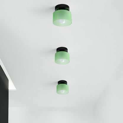 Plafondlamp Glas Retro E27/E26 Amber Keuken Hal Woonkamer Rond Design Sfeerverlichting Vintage Stijl