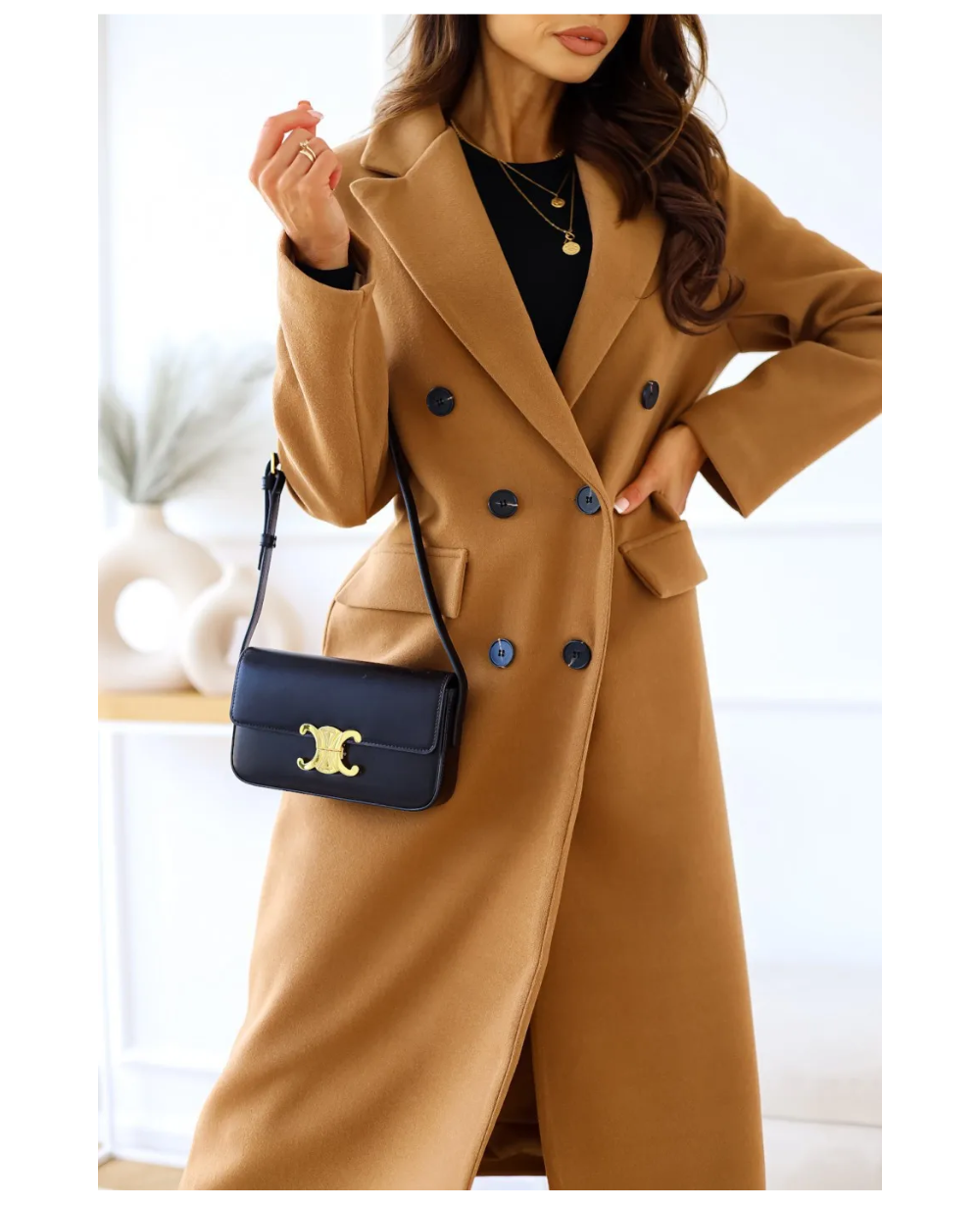 Dames Trenchcoat Lang Elegante Kwaliteit Herfst Winter
