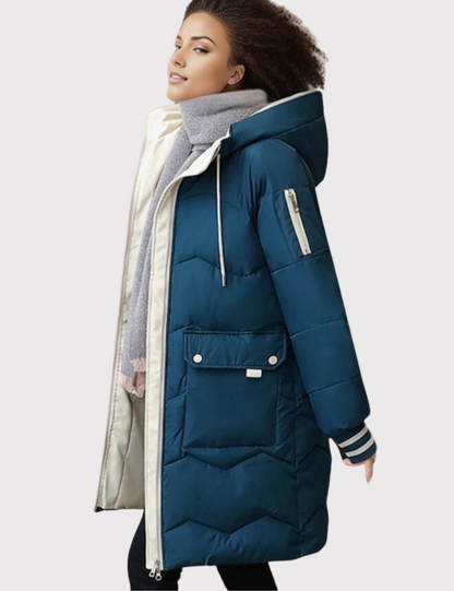 Dames Winterparka Halflang Warm en Waterdicht
