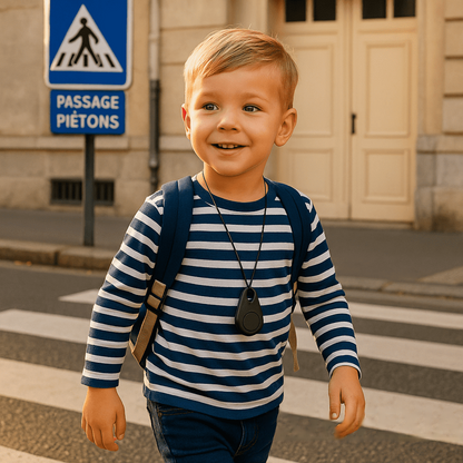 Kinder GPS-Tracker Waterdicht met Real-Time Locatie & SOS-Alarm | Klein, Licht, Draagtasje en Beveiligingsfuncties