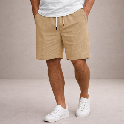 Korte Herenbroek Linnen Ademend Zomerbroek Casual Fit