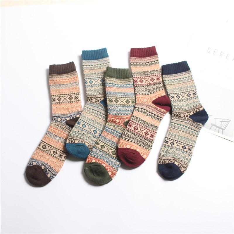 Dames Sokken 5-Pack Zacht Warme Winter Sokken Scandinavisch Design