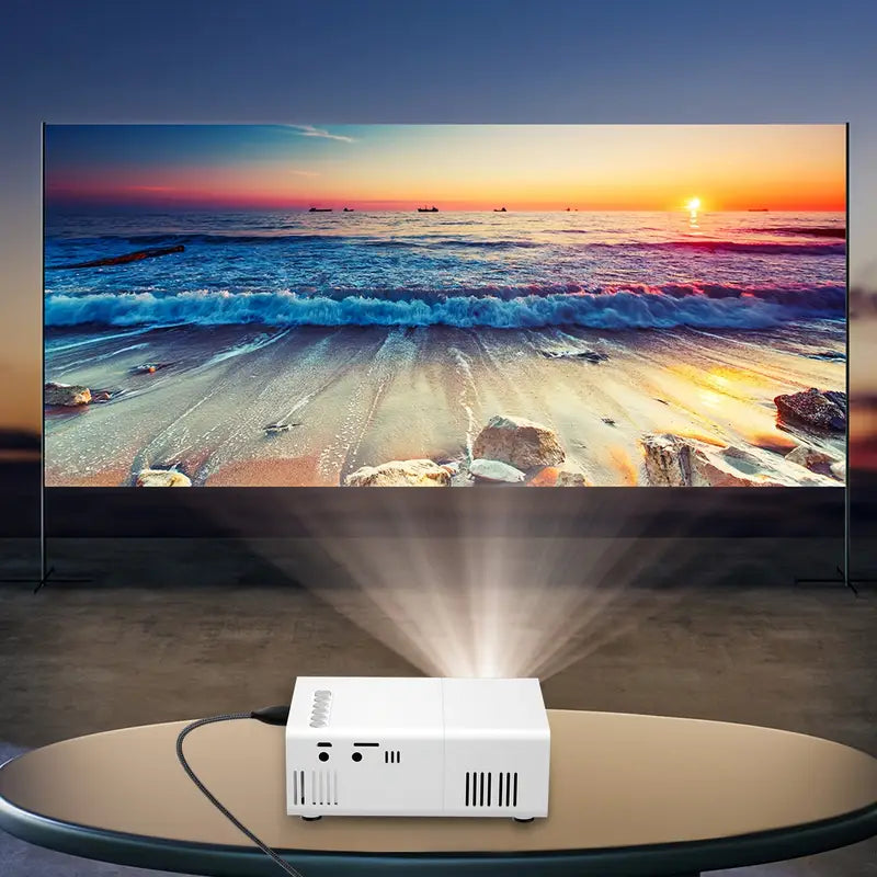 Compacte LED-projector 720P draadloos HDMI USB compatibel thuisbioscoop presentaties kantoor entertainment