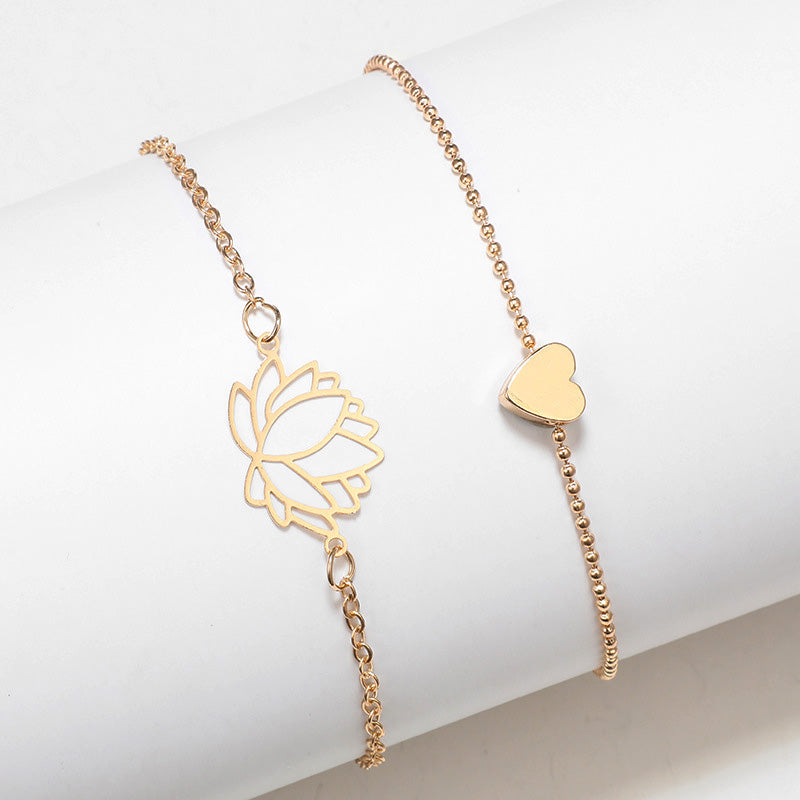 Gouden Armband Lotus Model voor Vrouwen
