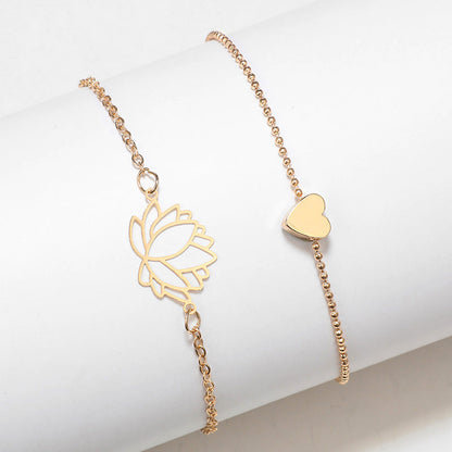 Gouden Armband Lotus Model voor Vrouwen