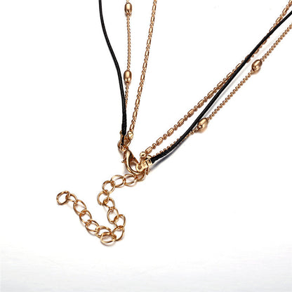 Gouden Choker Ketting voor Vrouw met Hangende Pendant
