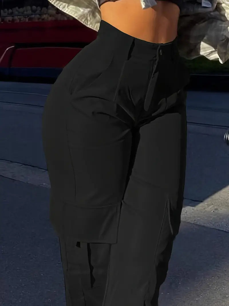 Dames Cargo Broek Lichtgewicht Effen Stof
