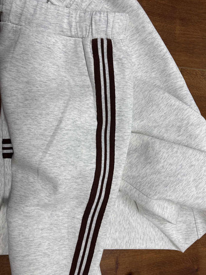 Dames Sportset met Rits Sweater en Wijde Joggingbroek
