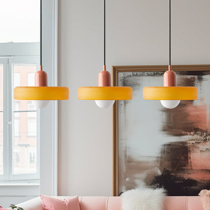 Luccon Triple Hanglamp Glas G9 Retro Kleuren Eettafel Woonkamer Design Verlichting Meerlamp