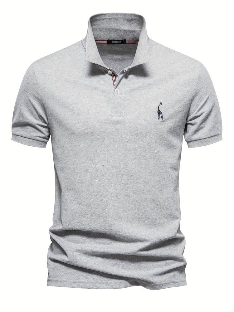 Poloshirt Slim Fit Klassiek met Korte Mouw