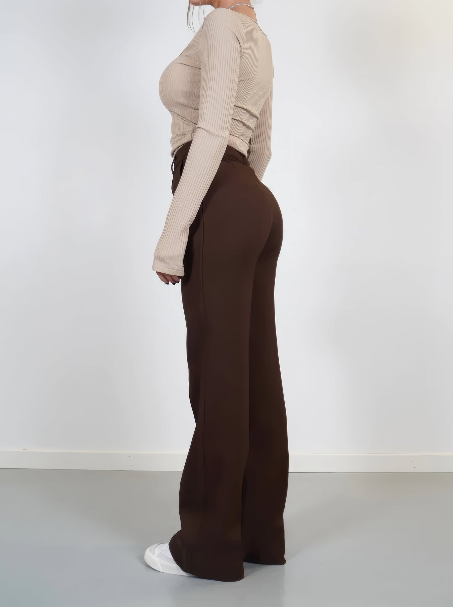 Wijde Pijpen Broek voor Vrouwelijk Comfortabel Chic