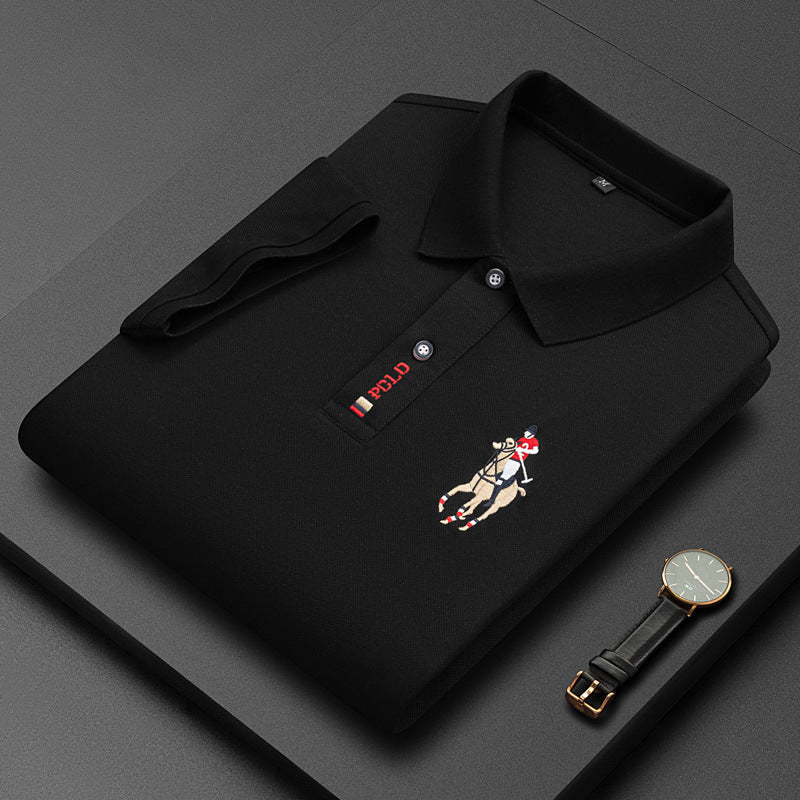 Polo Shirt Mannen Casual Klassiek Elegante Stijl