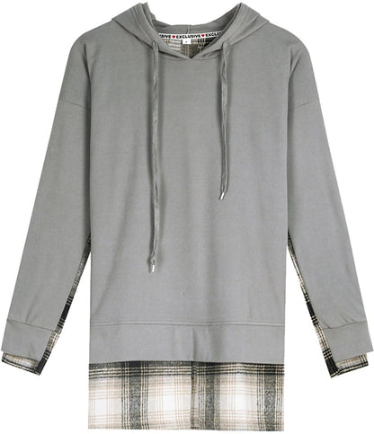 Comfortabele Sweatshirt Lange Mouwen met Patchwork Design