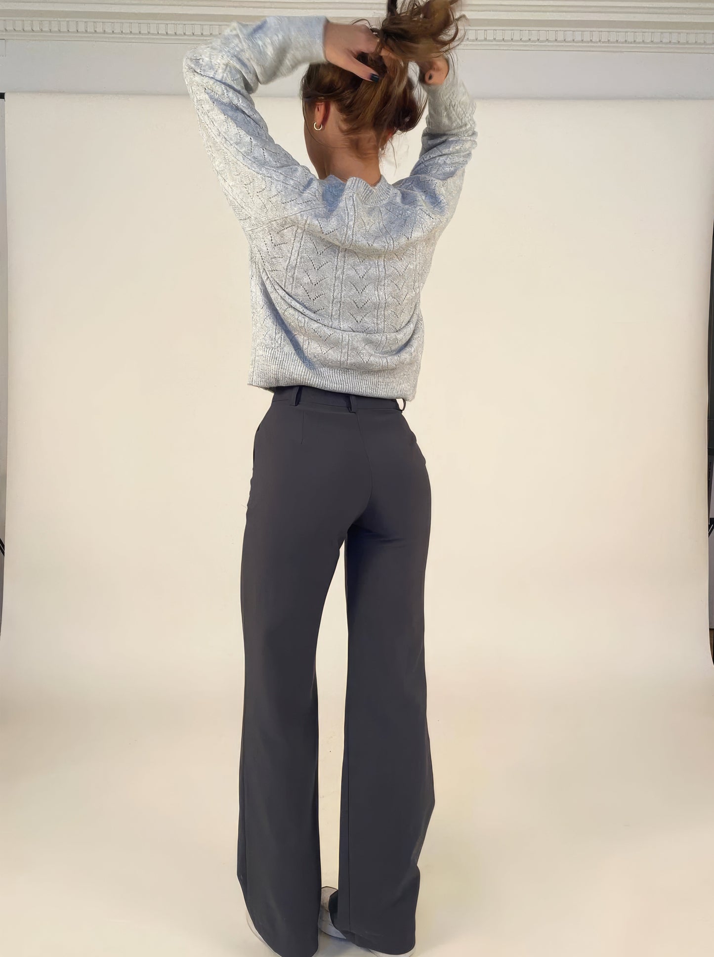 Wijde Pijpen Broek voor Vrouwelijk Comfortabel Chic
