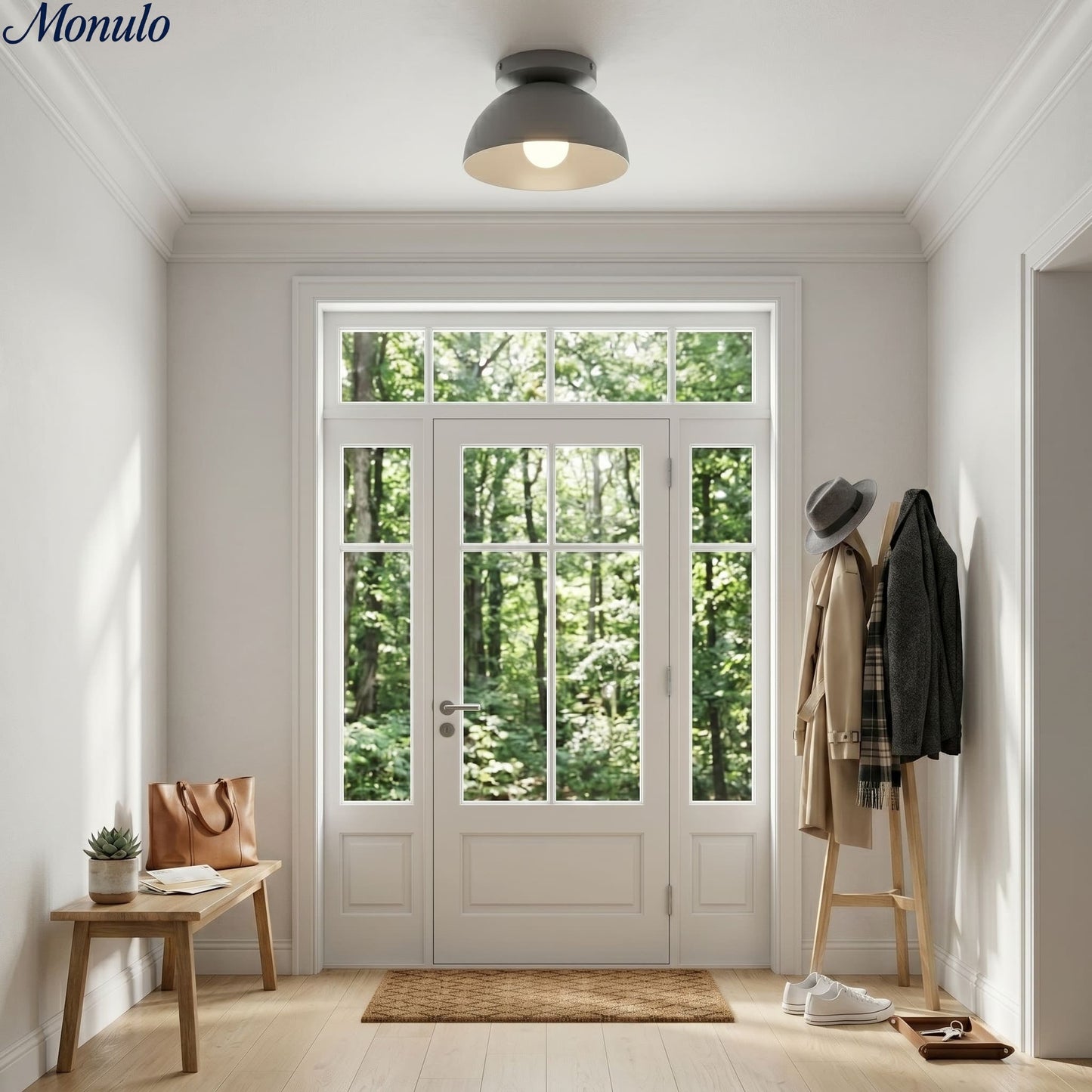 Minimalistische Plafondlamp Dome voor Compacte Ruimtes – Opbouwspot Beschikbaar in Meerdere Kleuren